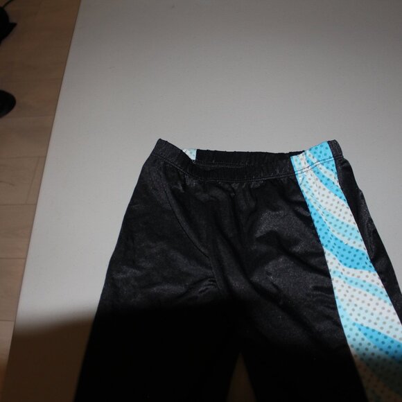 Black & Blue Algy Custom 2 Pcs Dance Costume  Size Small - Picture 2 of 8